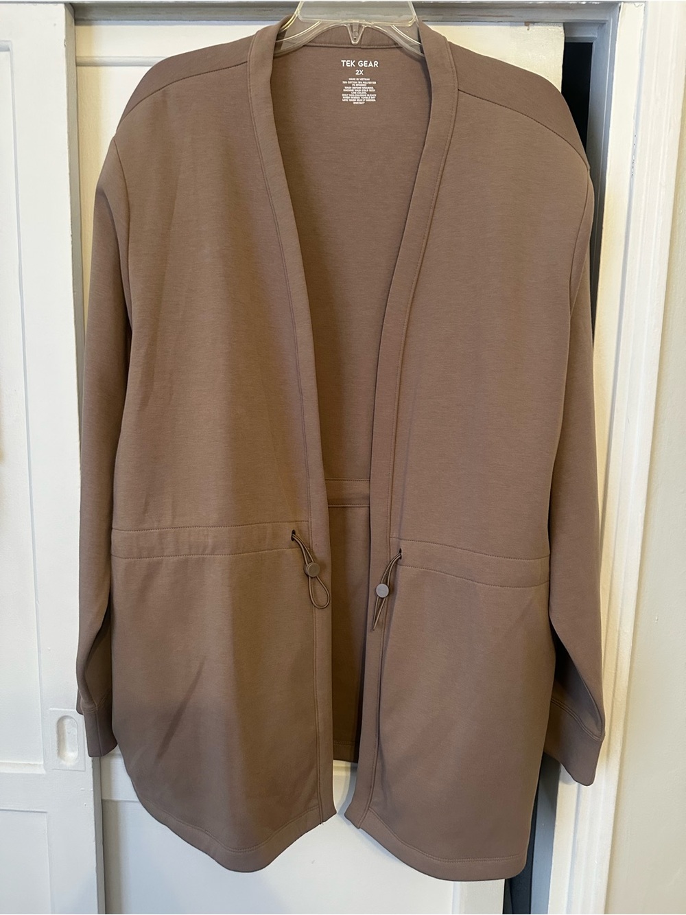 tek gear Brown Open-Front Cardigan Sweater